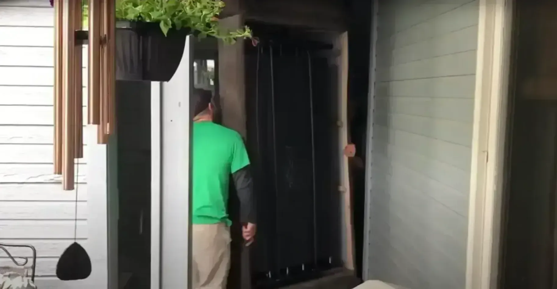 Professional movers carrying boxes